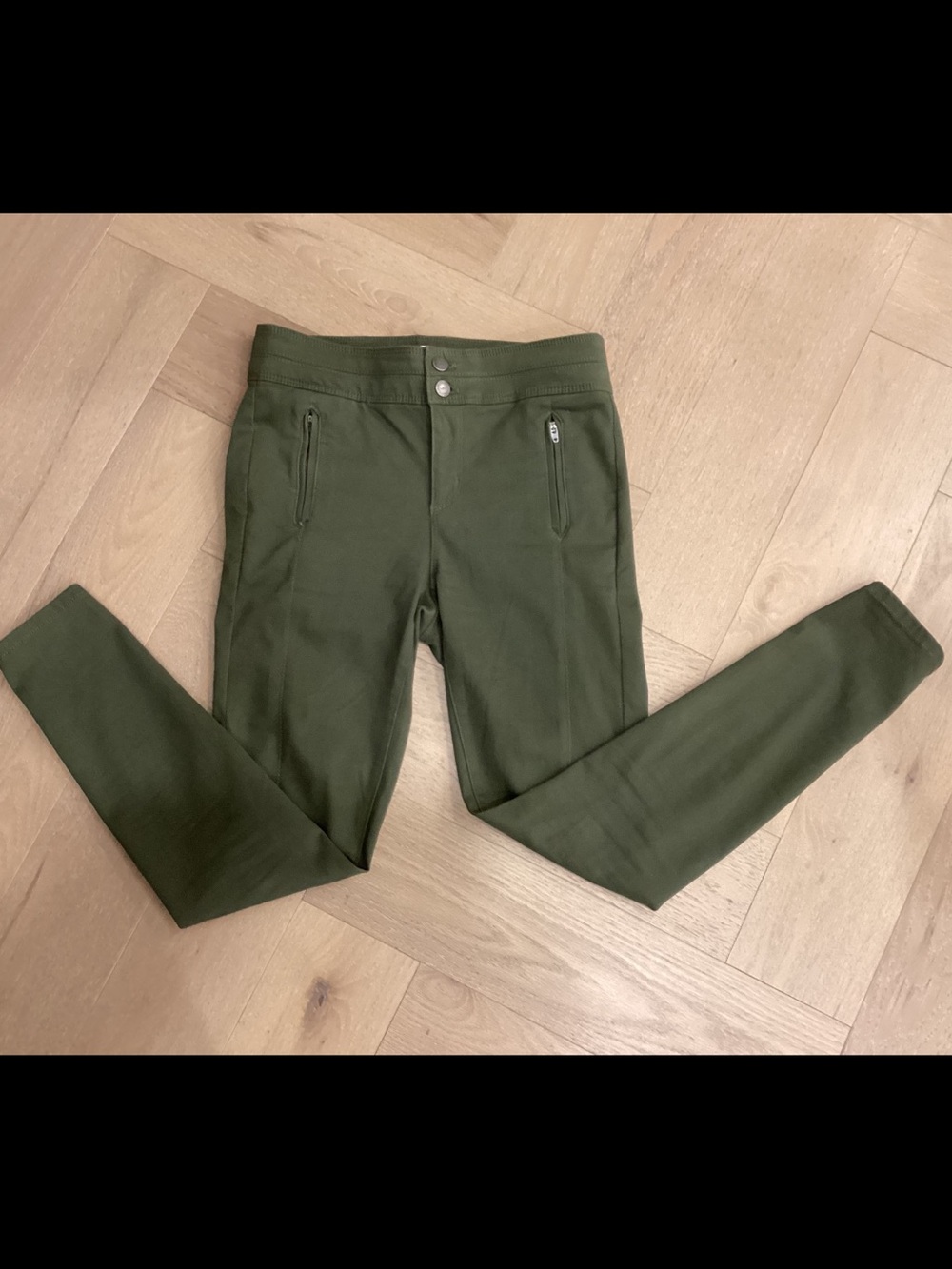 LOFT Skinny Women’s Pants Olive Green, High Waist 26/02